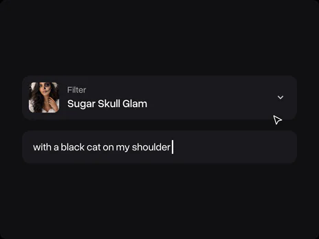 The filter tile with Sugar Skull Glam picked and the optional details field